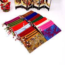 Chinese style handicrafts Nanjing Yunjin Silk Three Zipper Multi-bag Portable Storage Jewelry Bag Going abroad Small Gifts