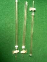 Laboratory special glass chromatography column with sand plate piston inner diameter 20MM long 350MM physical shooting with tickets