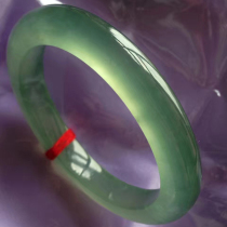 Old Pit Ice light green jade bracelet jade bracelet womens water and bright delicate luster with certificate special KA104