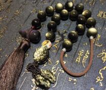 Mexican version of natural gold obsidian car hanging Fu Lu Shou jewelry with gold obsidian Joker transfer