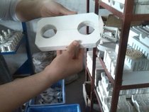 Tempering furnace accessories Hanging brick fixed ceramic tube Ceramic brick Ceramic accessories Mountain-shaped brick Shaped brick