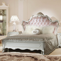 European style solid wood bed single child bed girl princess bed bedroom adult pink double 1 8 meters 1 5 meters