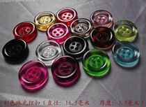 16 5mm fashion color pattern translucent boutique buttons Korean version of beautiful baby clothing buttons
