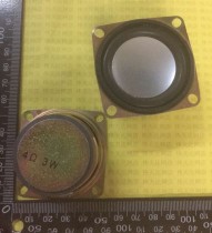 Speaker 4 Euro 3 Watt 4R 3W Square 52MM External Magnetic Silver Full Frequency Horn with Ear Foam Edge