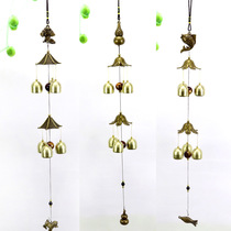 Vintage Alloy Wind Bells Hanging Decoration Wind Bells Scenic Area Hemp Rope Bao Gourd Wind Bells Classical Home Store Hanging Decoration