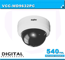 Original VCC-WD9632PC Sanyo 560 line 2 8-12mm wide dynamic dome camera