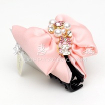 Shanghai spot Japan direct delivery Melody three-dimensional flash diamond pearl lace hairpin side clip