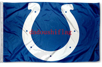 Foreign trade Olive Colts outdoor Flag NFL Indianapolis Colts LOGO USA Flag