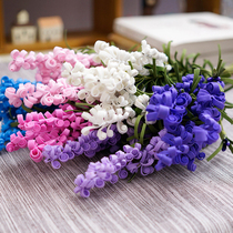 Lavender simulation flower pastoral home decorations fake flower dried flower living room vase flower arrangement bouquet