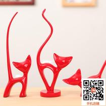 Shanghong creative modern simple home accessories abstract ornaments living room decoration furnishings crafts three kittens