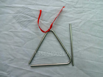 Triangle iron percussion instrument large triangle iron (about 15CM in diameter)