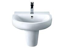 Huida Sanitary Ware high temperature porcelain toilet washbasin column basin HDLP161H