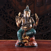 Thai home accessories handmade copper elephant God ornaments office porch entrance hall desktop ornaments Southeast Asian copper furnishings