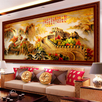 Full Diamond Painting 2021 New Diamond Embroidery Great Wall Shengshi Landscape Painting Living Room