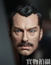 1 6 Detective Holmes Watson Jude Law head carving to send slime spot