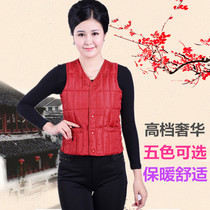 Middle-aged and elderly nv ma jia waistcoat qiu dong kuan nv ma jia liner down cotton intimate vest mother dress warm