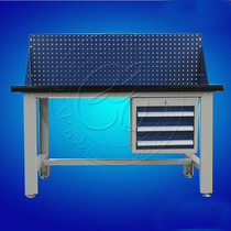  Xinqi three-hanging pumping anti-static workbench square hole hanging plate operating table Heavy-duty fitter table