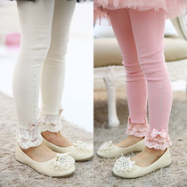 Childrens clothing spring girls cotton Korean leggings