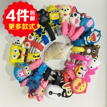 Cartoon headphone wire wire wire cute mobile phone data wire receives clamp charger wire finishing wire wire
