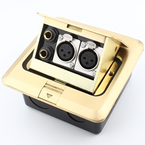 Global bounce all copper waterproof ground socket microphone Cannon ground plug audio card farmer 6 35 Karon 6 5 ground plug