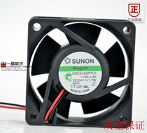 Original 6025 SUNON built fan inverter KDE2406PTV1 MS A GN 1 7W 1 9W