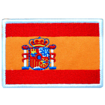Spanish flag arm badge Backpack Applie with embroidered Label Cross Country Outdoor Tourism Magic sticker