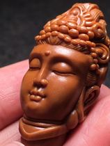 Nuclear carving fans Suzhou Zhoushan Village nuclear carving boutique Guanyin method old oil nuclear carving Guanyin single piece