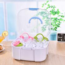 Bangbei baby baby bottle storage box box baby tableware storage box milk bottle rack drying rack with cover dustproof