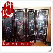 Hunan Ye Xiang embroidery chicken wing Wood Ming and Qing screen Xiang embroidery seat screen pure hand double-sided embroidery Hall Hotel