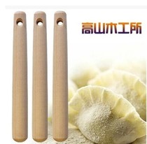 Japan imports alpine wood carpentry natural wood dumplings leather rolling staff solid wood face leather log rolling stick small number