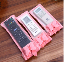 Korean version of fabric remote control protective cover TV air conditioning remote control dust bag creative home necessities Hall