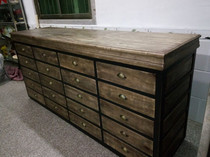 LOFT old coffee shop bar front desk cash register porch cabinet American retro solid wood cash register