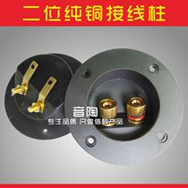Speaker pure copper junction box pure copper gold-plated junction box speaker terminal suitable for banana socket panel