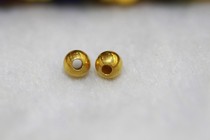 Pure gold handmade Seiko Tibetan Buddha beads accessories gold beads diameter 0 55cm about 0 44 grams