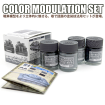 GSI County CS583 German chariot German gray three-dimensional shadow coloring set 4 * 18ml oily