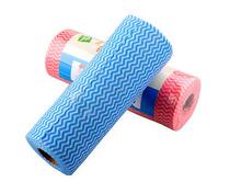 Tear-cut roll non-woven cloth dishcloth dish towel free cutting multi-purpose cleaning cloth 50 pieces