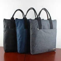 Printed mens file bag Hand bag file bag Oxford canvas womens office file bag zipper custom