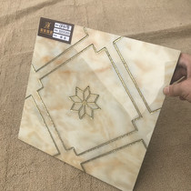 Gold plated throwing crystal brick 300 anti-slip parquet floor tiles toilet kitchen tile mirror TV background wall K gold tiles