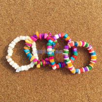 Natural colorful candy shell stone bracelet Bohemian sweet wind beauty beach jewelry exquisite gift real shot