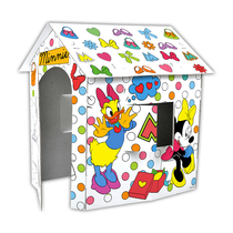 Special for kids Dollhouse DIY cardboard house Mickey game house kindergarten handmade baby hut