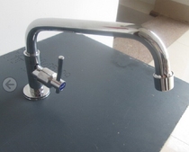 Copper vertical face basin special long section rotary tap washbasin single-hole face basin tap single cold tap