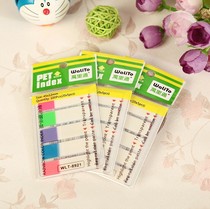 5 Color head indicator stickers translucent Classification Index indicator Post-it notes