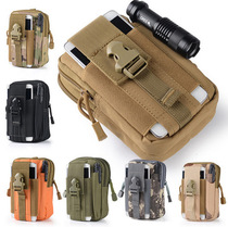 Outdoor sports molle tactical fanny pack men 5 5 6 inch waterproof mobile phone bag wear belt running hanging bag