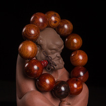 Lao big red acid branch wood Buddha beads bracelet wood beads rosewood Ebony jewelry Mahogany rosary text play men and Women