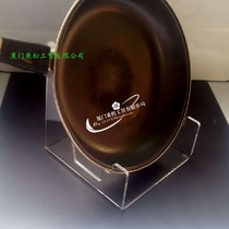 Acrylic pan plate display rack kitchen utensils display rack supermarket transparent display rack pot rack kitchen display rack