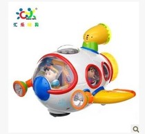  726 Huile Space ship building blocks Music toy ship Universal Car Childrens Day gift genuine