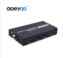 HDMI splitter 1 in 4 out 4k*2k switch One point four HD SPDIF optical fiber output L R audio