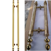 European glass door handle wooden door handle door handle copper door handle stainless steel surface door handle