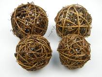 12CM Toyō Vine Ball Kindergarten Hotel Decorated with colorful vines dry branches and white rattan balls