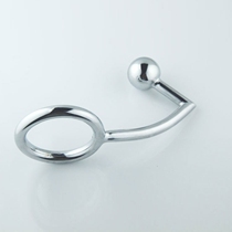SM toys sex supplies male abuse anal - hook - threaded stainless steel ball